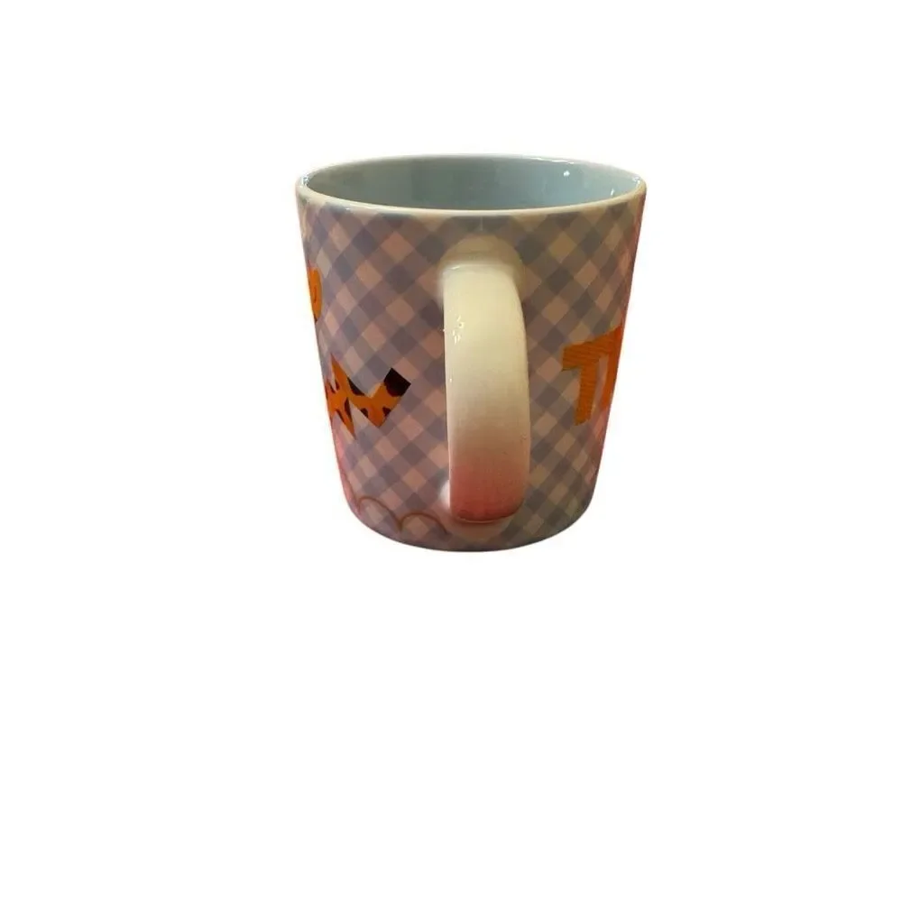 Winnie the Pooh Tigger Blue & White Checkered Coffee Mug 8 oz Disney Store 2018 - Picture 3 of 7